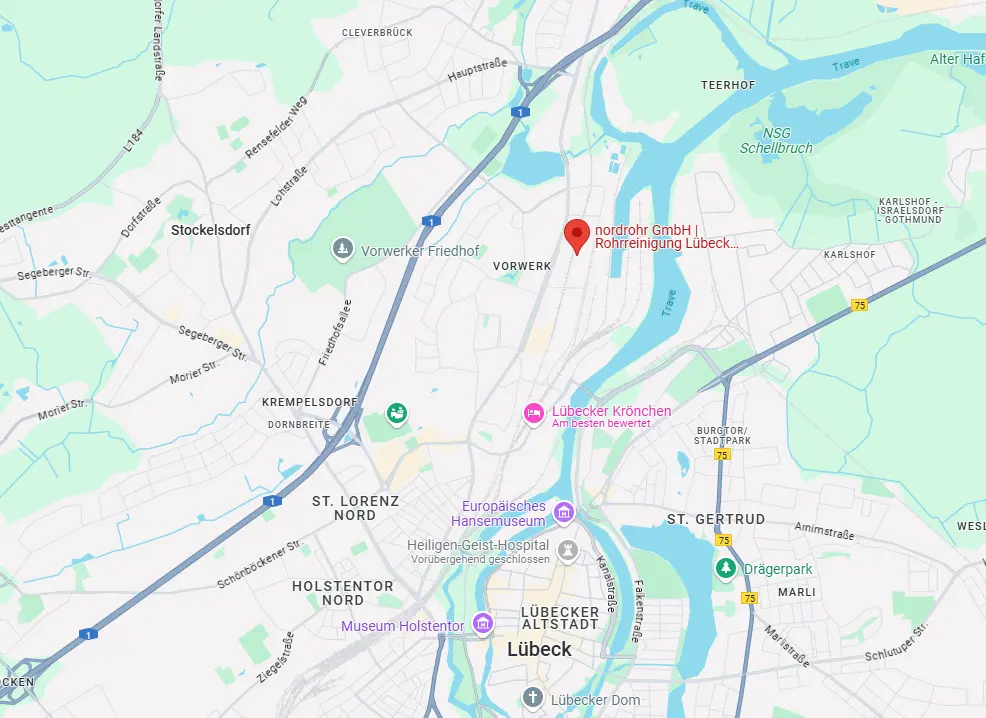 Unternehmensstandort - nordrohr Lübeck Unternehmensstandort - nordrohr Lübeck